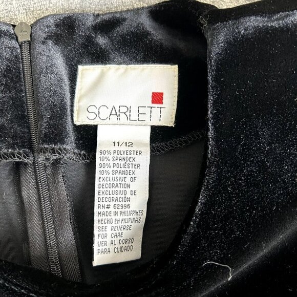 Vintage 90s Velvet Maxi Dress Short Sleeve Belted Goth Grunge Party 11/12 Witchy - Picture 7 of 11